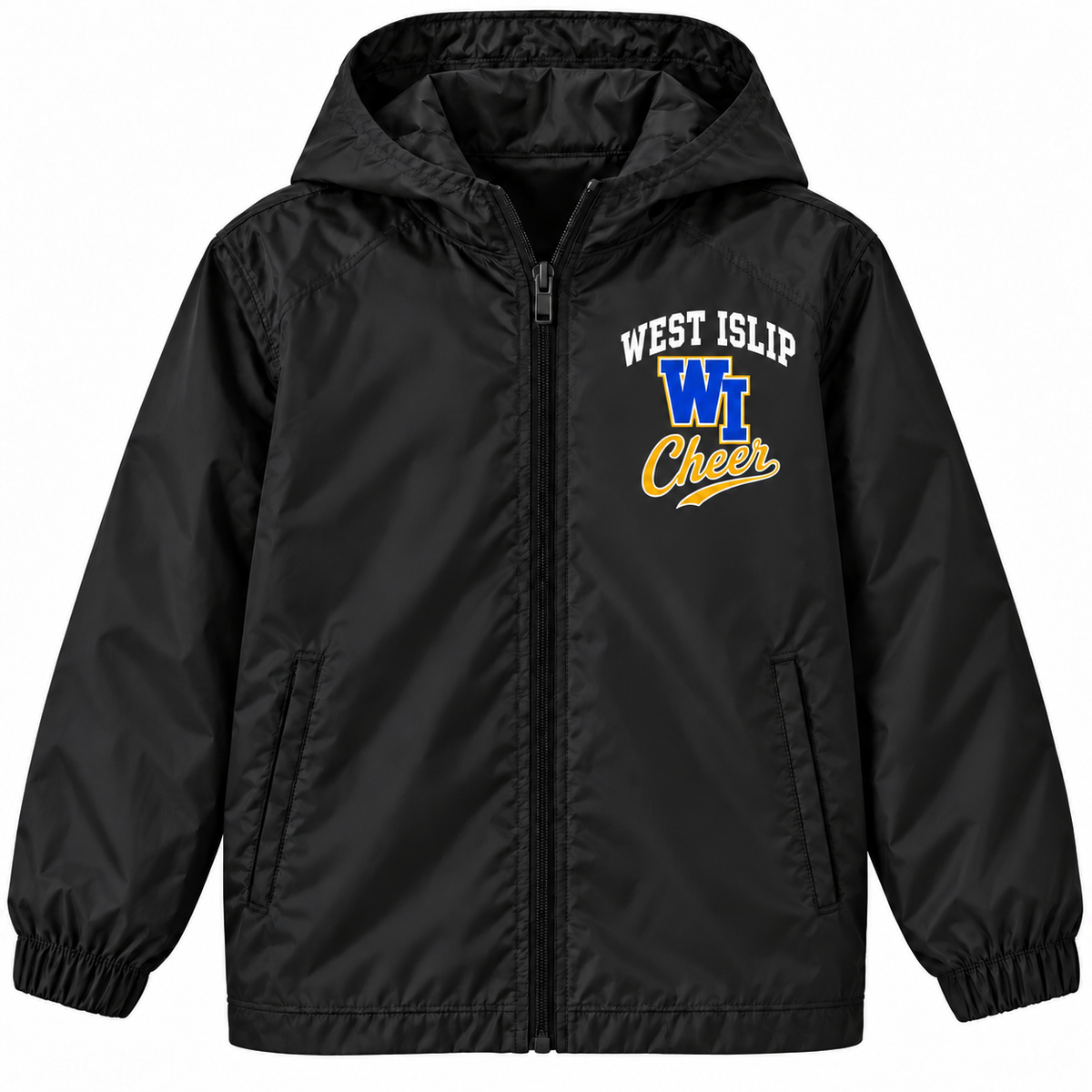 West Islip Cheer youth Heritage Arch full-zip windbreaker in Black