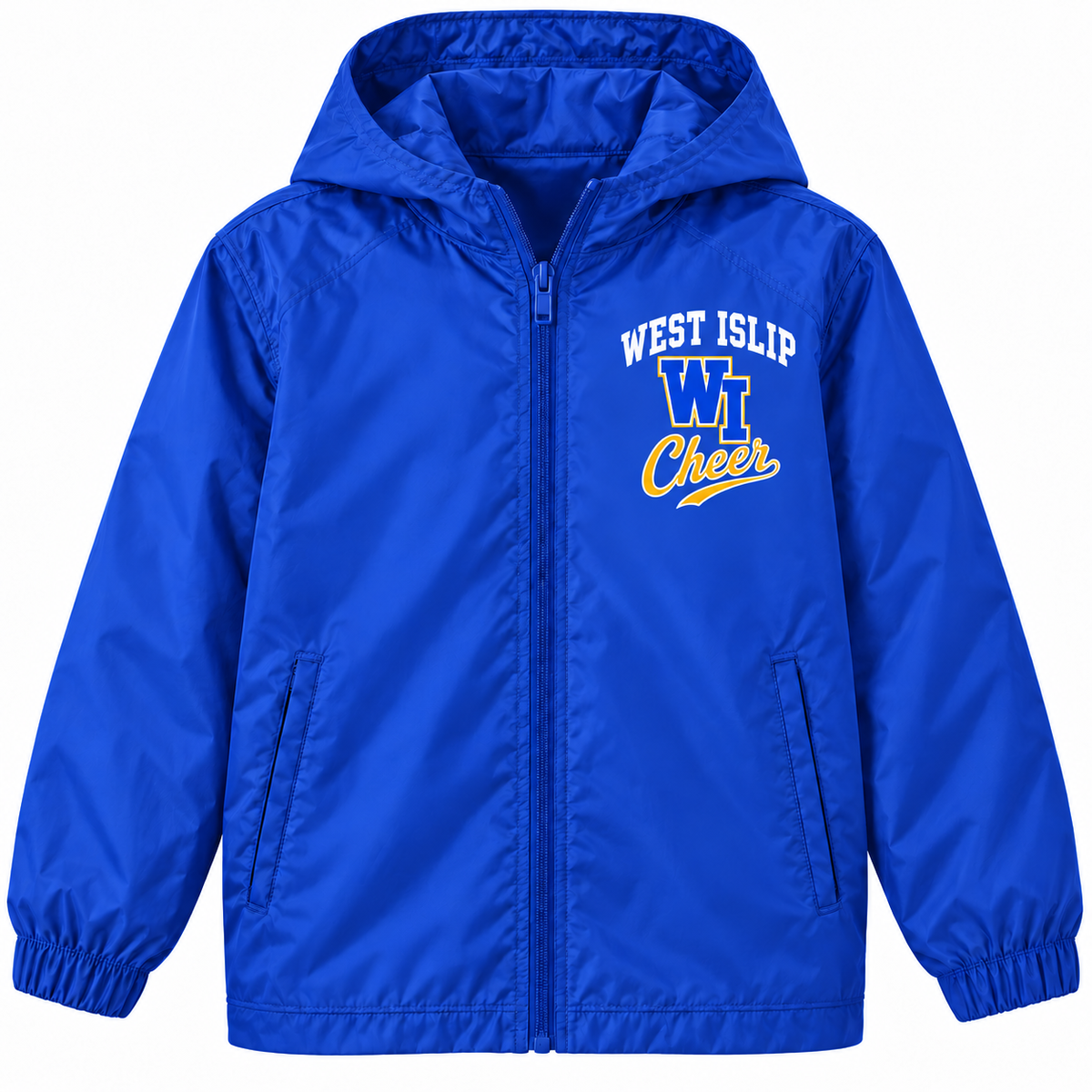 West Islip Cheer youth Heritage Arch full-zip windbreaker in Royal Blue