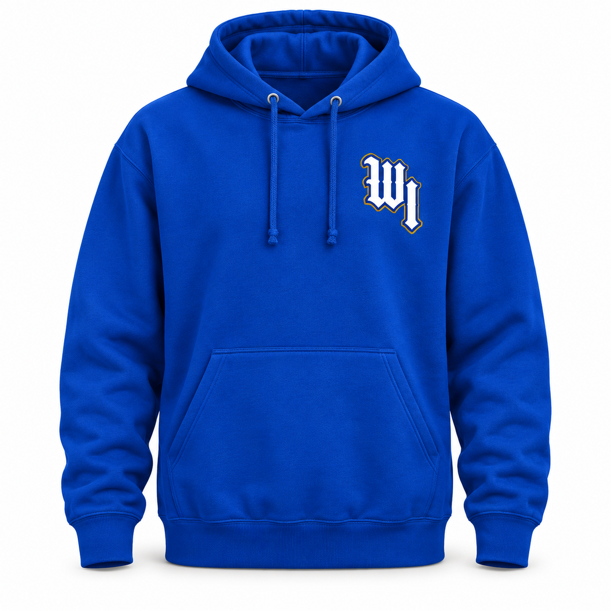 hoodie-royal-blue-white-front