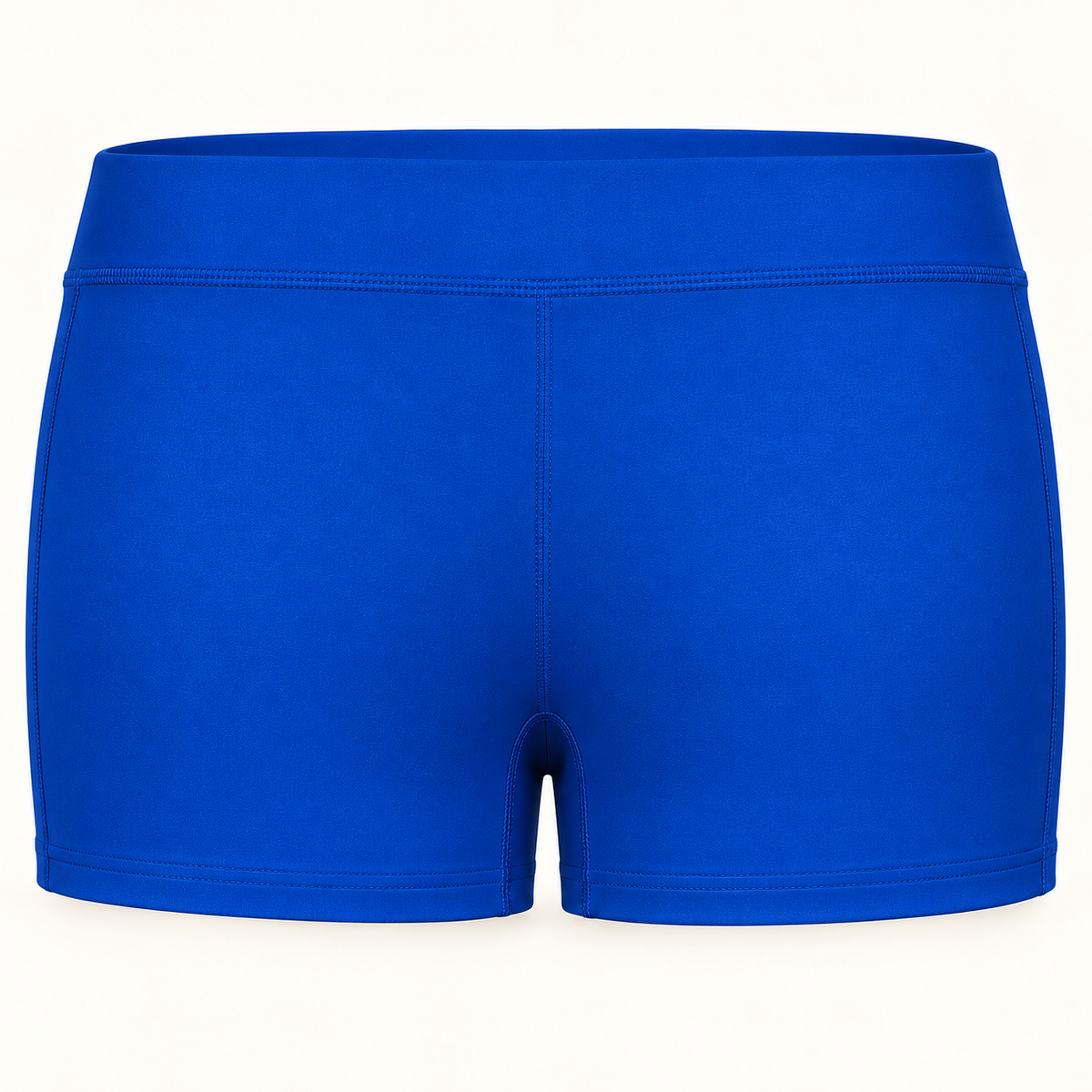 Plain back of royal women's training shorts