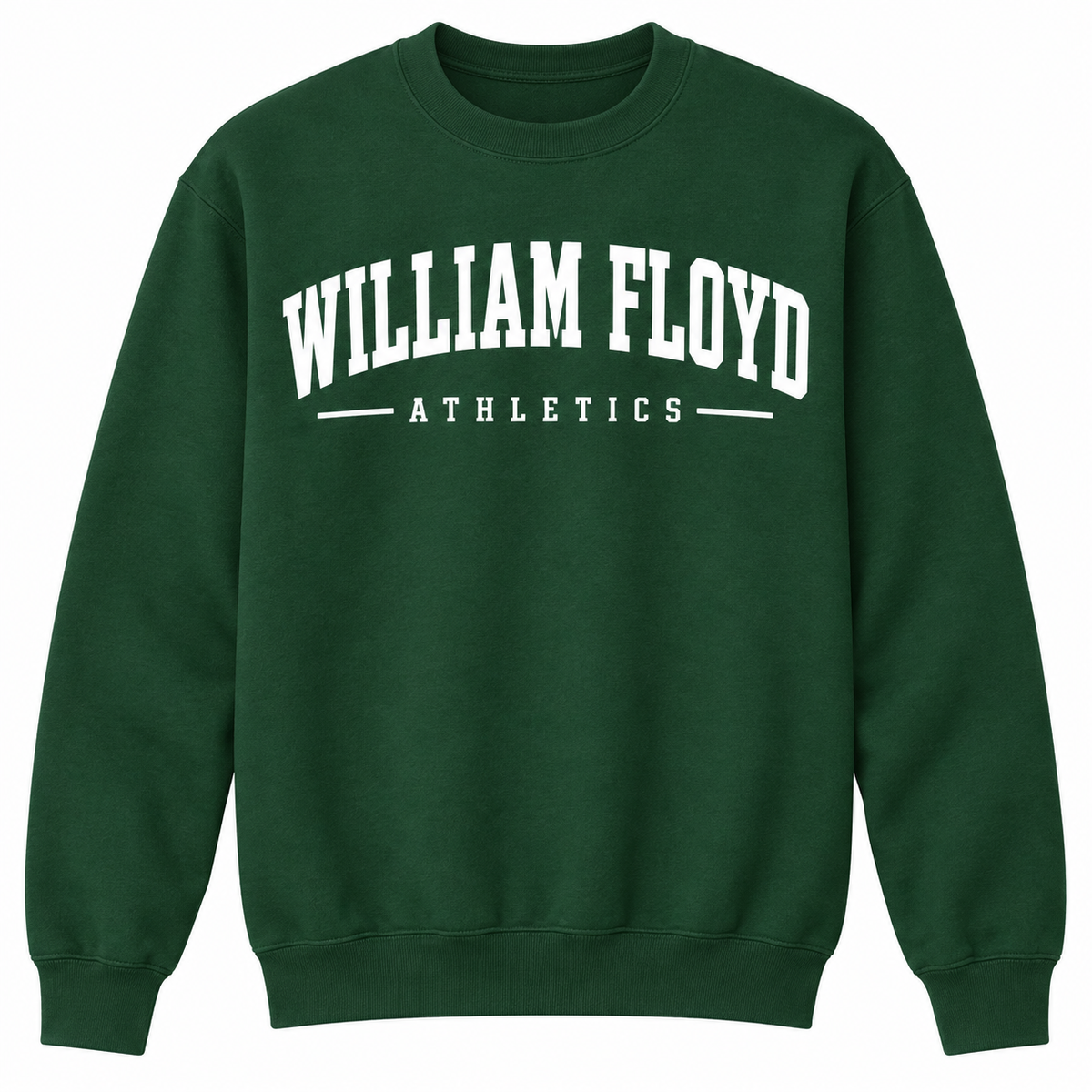 William Floyd Collegiate Athletics Unisex Crewneck — Forest Green