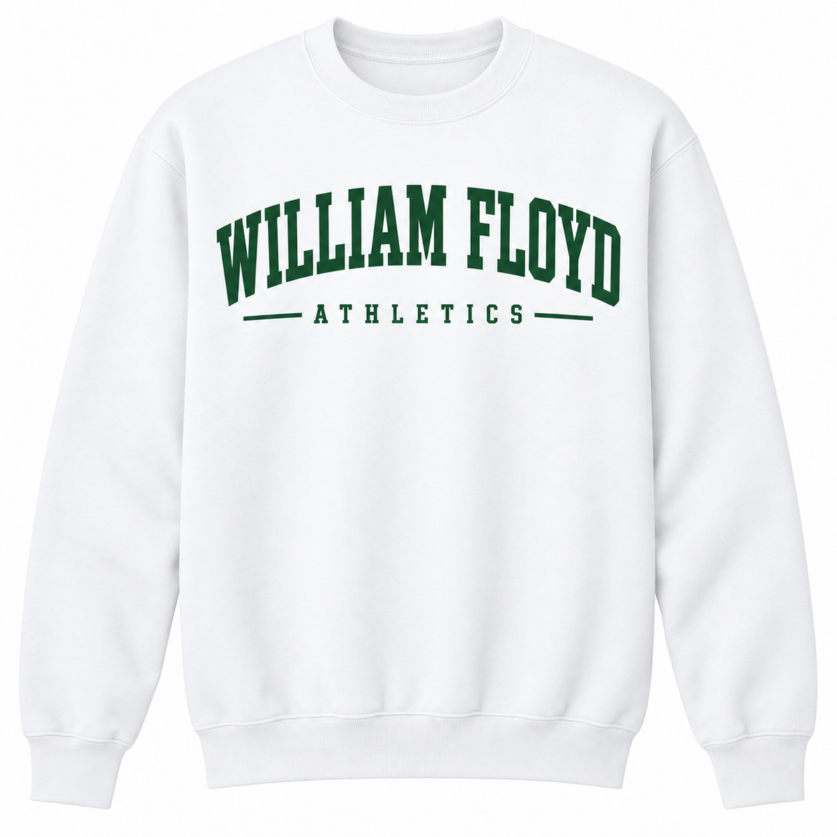 William Floyd Collegiate Athletics Unisex Crewneck — White