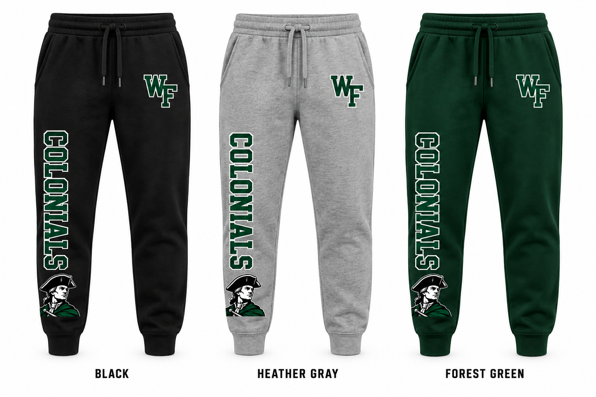 william floyd varsity joggers in Black, Heather Gray and Forest Green