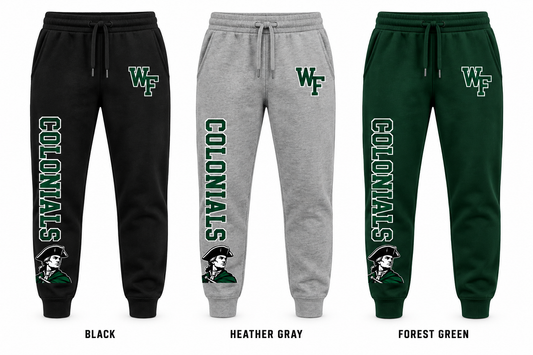 william floyd varsity joggers in Black, Heather Gray and Forest Green