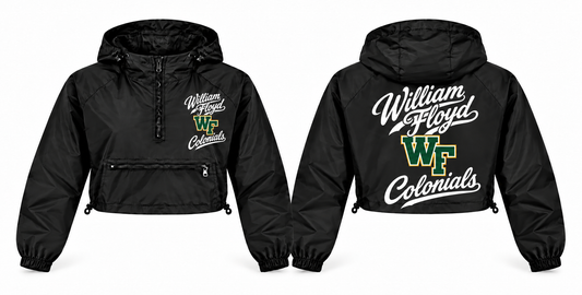 William Floyd Colonials windbreaker front and back