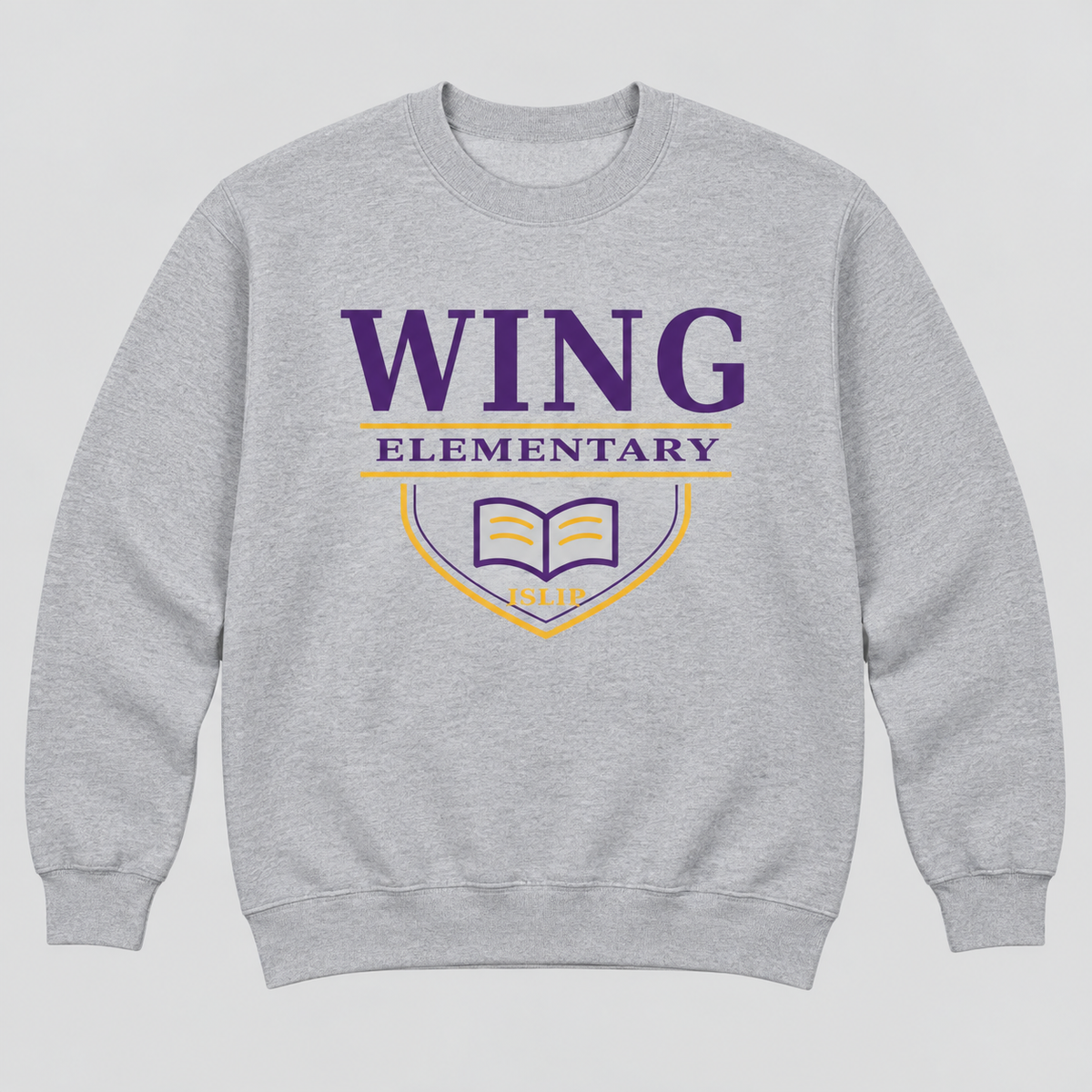 Sport Grey Wing Elementary Collegiate Scholars Adult Crewneck Sweatshirt