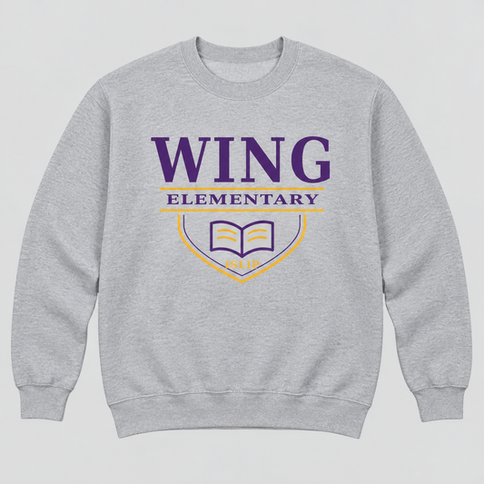 Sport Grey Wing Elementary Collegiate Scholars Adult Crewneck Sweatshirt