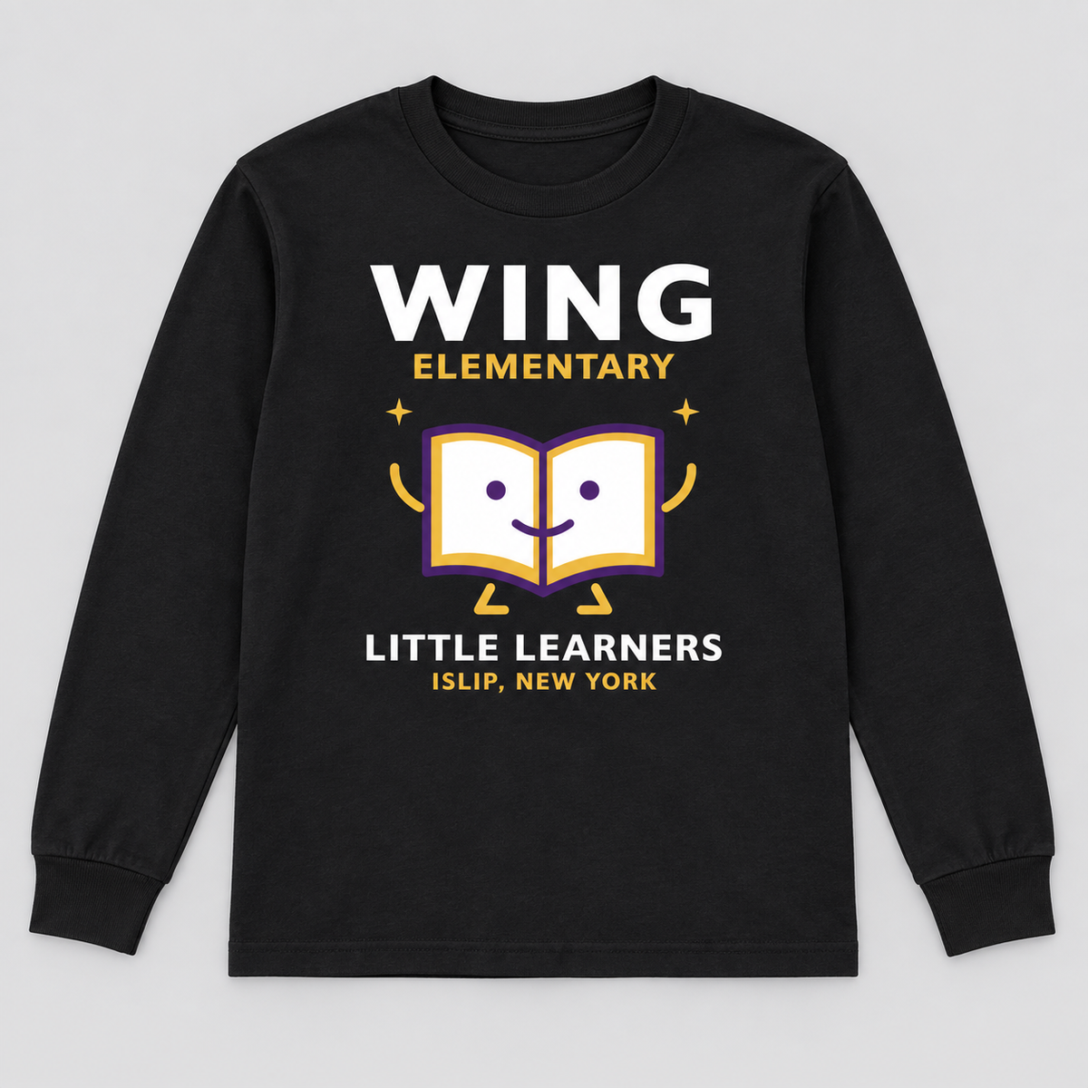 Black Wing Elementary Little Learners Youth Long Sleeve Tee