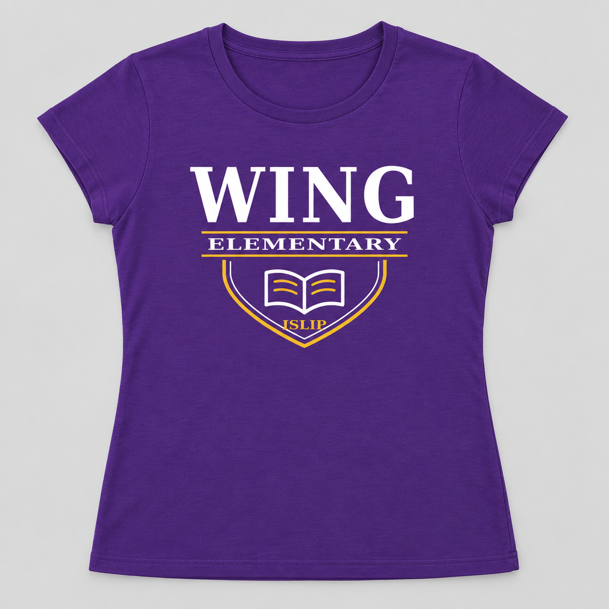 Purple Wing Elementary Collegiate Scholars Women's Crewneck Tee
