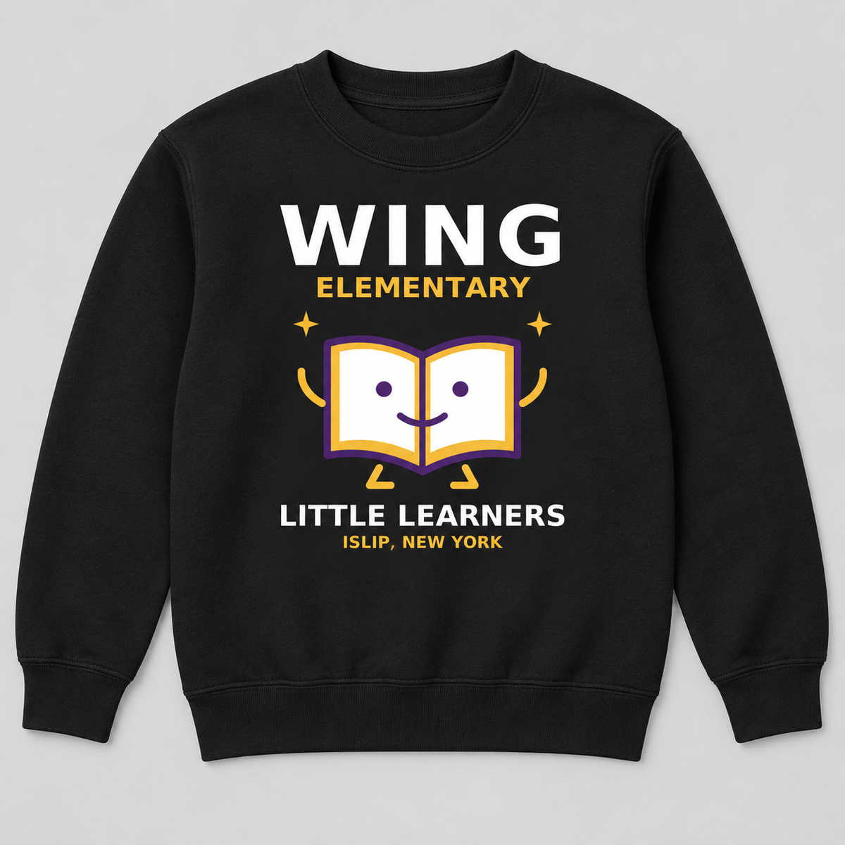 Black Wing Elementary Little Learners Youth Crewneck Sweatshirt
