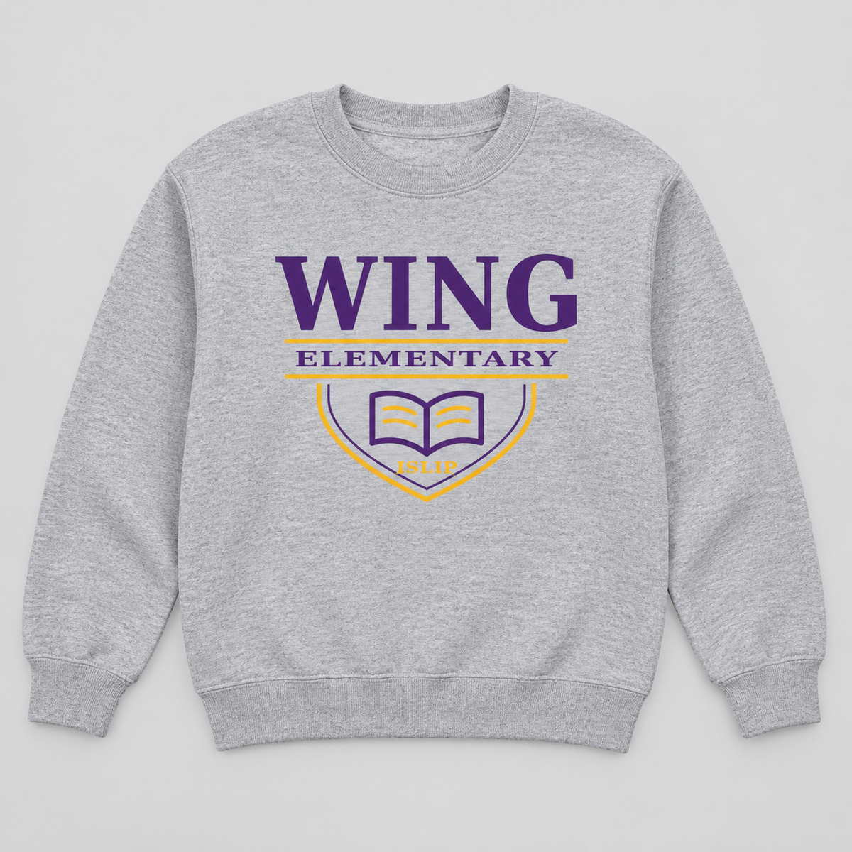 Sport Grey Wing Elementary Collegiate Scholars Youth Crewneck Sweatshirt