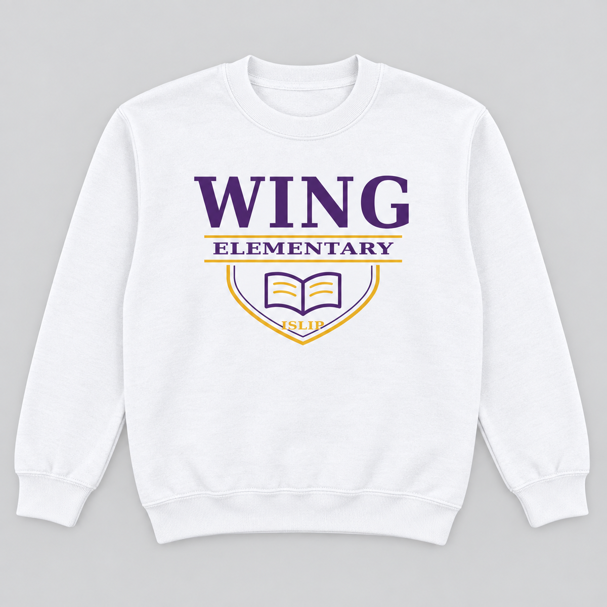White Wing Elementary Collegiate Scholars Youth Crewneck Sweatshirt