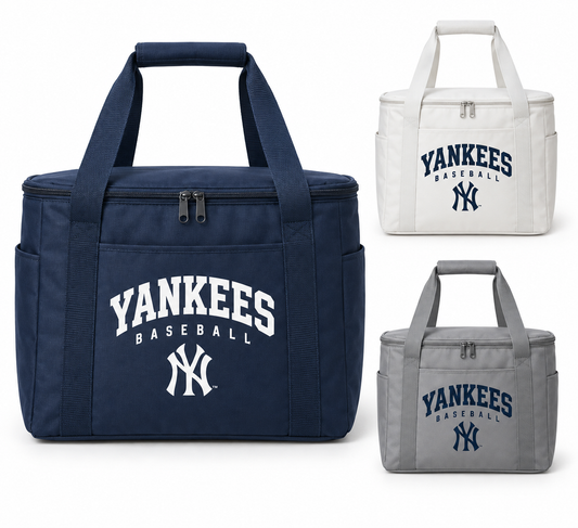 New York Yankees Baseball Original Insulated Cooler Tote — Navy, White, Gray