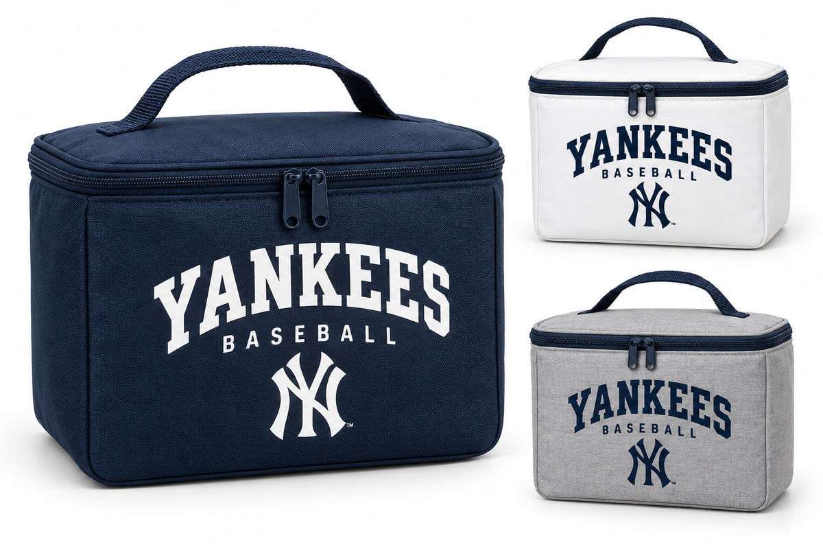 New York Yankees Baseball Original Insulated Lunch Bag — Navy, White, Gray