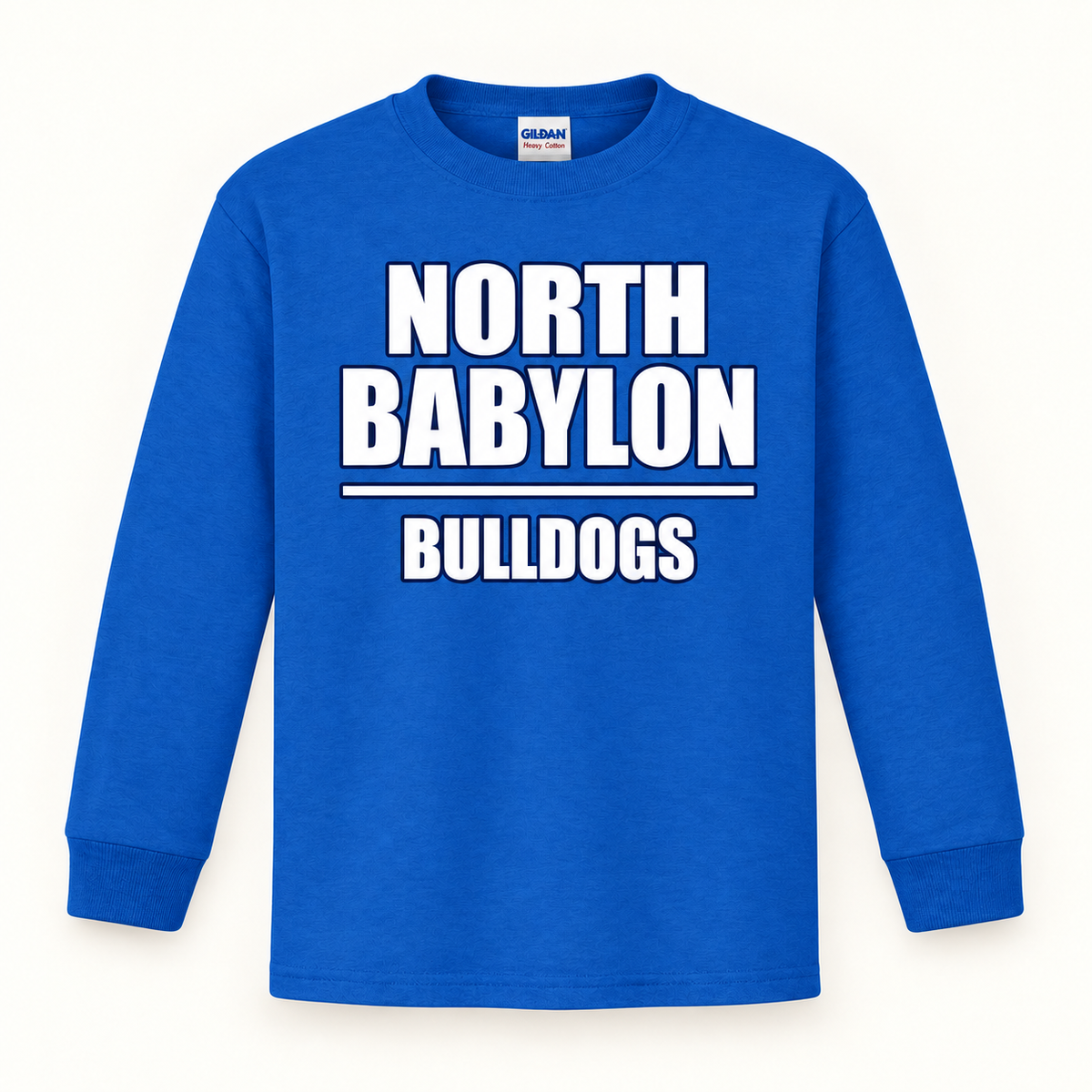 Youth North Babylon Long-Sleeve T-Shirt in Royal, front view